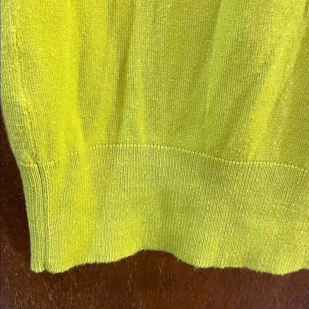 Halogen Lime Green Lightweight Button-Front Cardigan - Picture 3 of 9